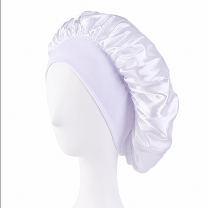 Satin Sleep Bonnet for All Hair Types – Curly, Braided & Natural Hair Night Cap