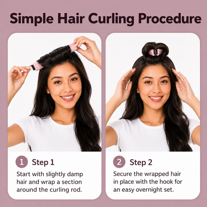 Heatless Curling Rod Set – Beautiful Overnight Curls Without Heat Damage