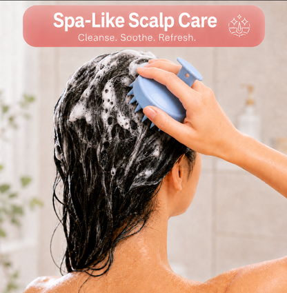 Premium Silicone Scalp Massager – Deep Cleanse, Soothe & Refresh
