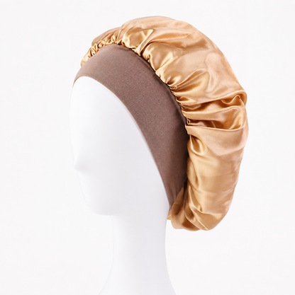 Satin Sleep Bonnet for All Hair Types – Curly, Braided & Natural Hair Night Cap